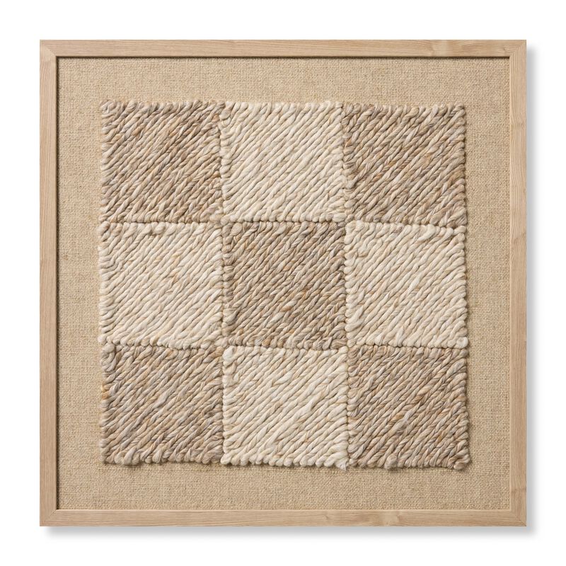 Caballero Beige/Ivory 2'8"x2'8" Wall Art